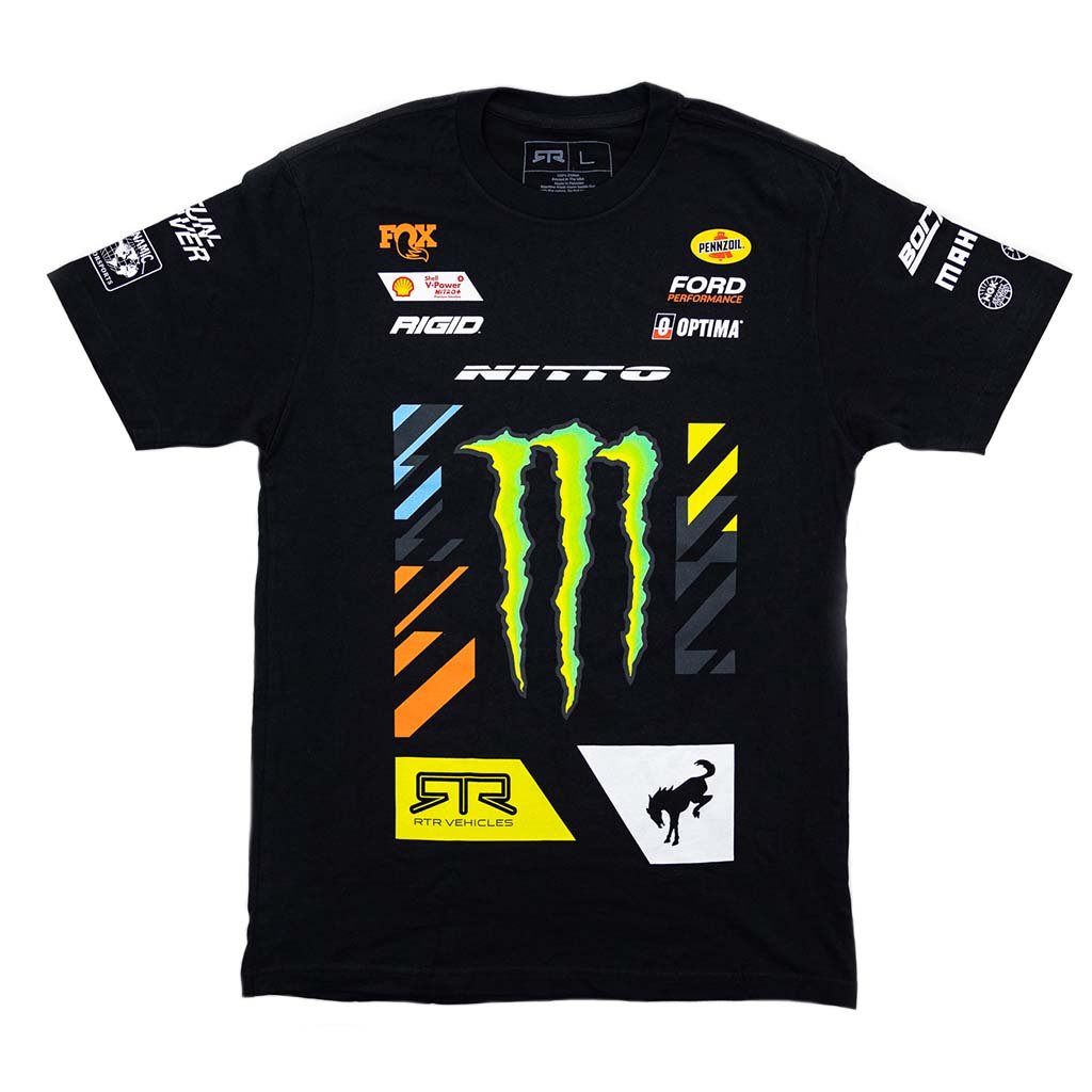 2025 Vaughn Gittin Jr. RTR Vehicles Off-Road Team Shirt featuring a design that matches his Ultra4 livery