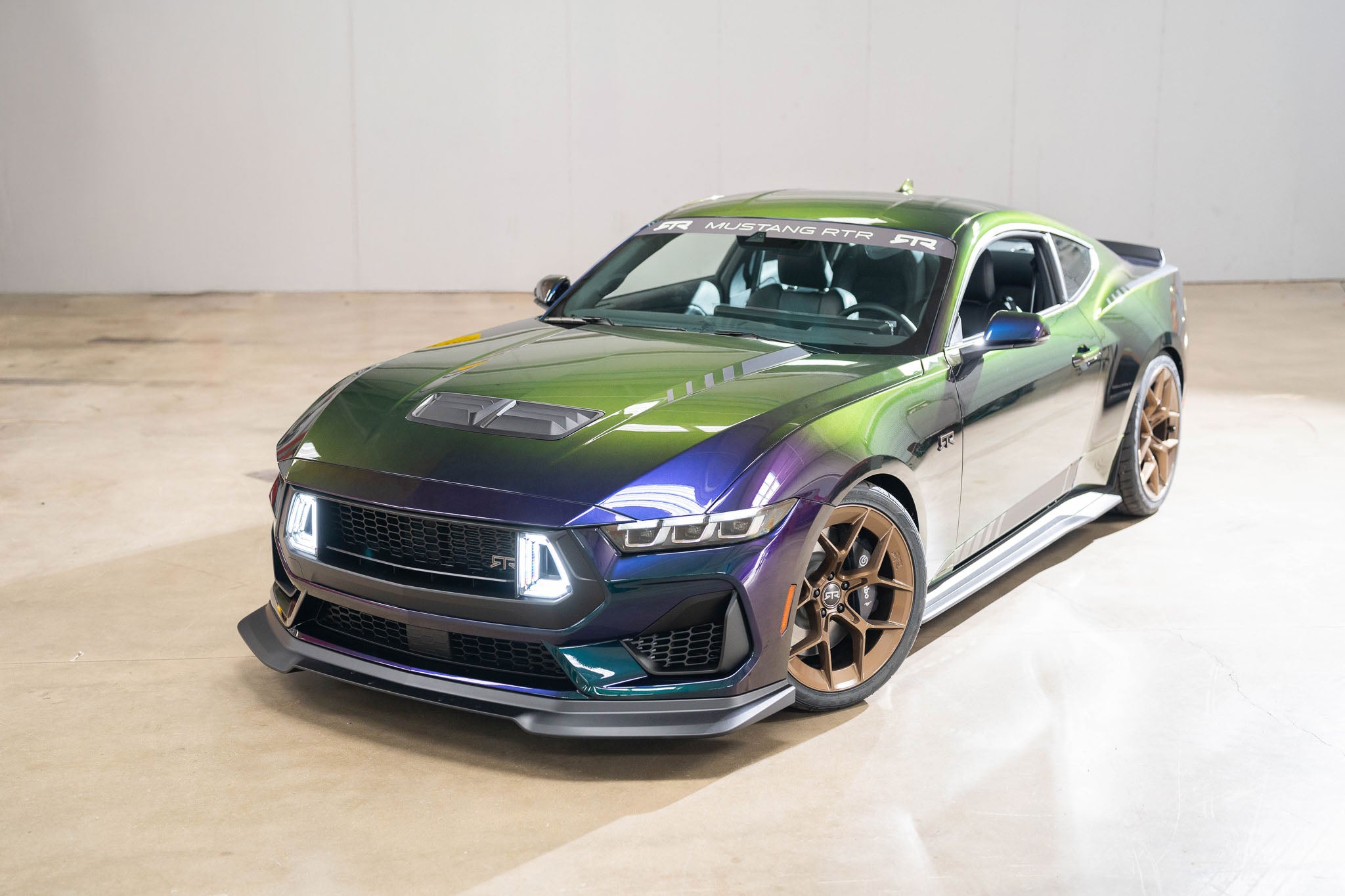 A finished 2025 Mystichrome Mustang RTR