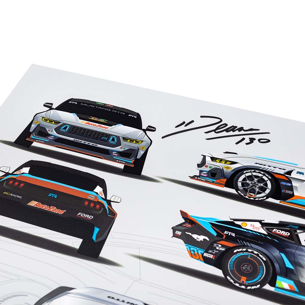 James Deane Autographed 2024 Formula Drift Livery Poster