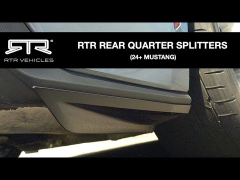 2024+ Mustang RTR Rear Quarter Splitters Install Video