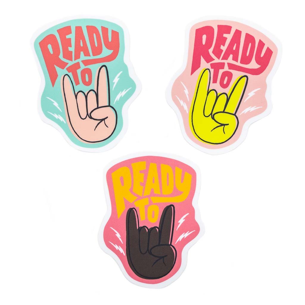 Ready to Rock On Sticker