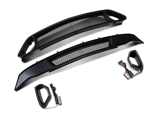 RTR Upper and Lower Grille w/ LED Accent Vent Lights (18-21 Mustang - GT & EcoBoost) - RTR Vehicles