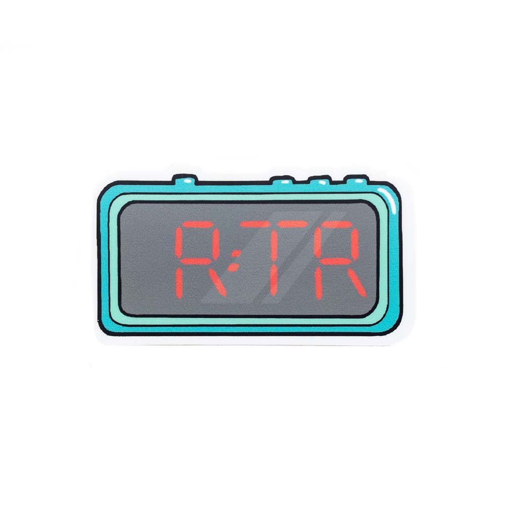 RTR Alarm Clock Sticker