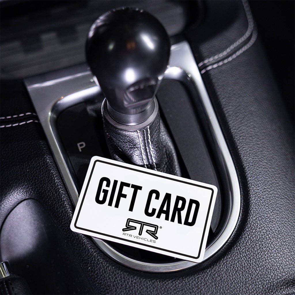 RTR gift card next to RTR Performance Shifter