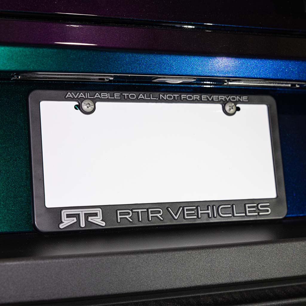 RTR Vehicles License Plate Frame