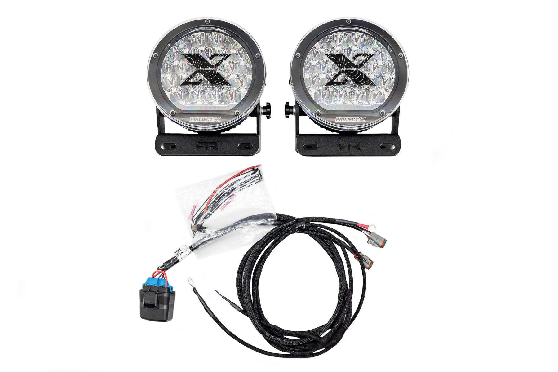 RTR Front Bumper Light Mount Kit with PROJECT X HP.70 Lights (21 ...